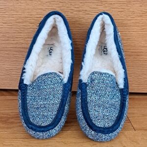 UGG Glitter Blue Loafers